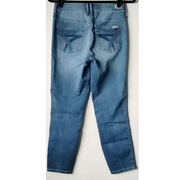 Seven7 Tummyless Skinny Ankle Jeans 4 26x25 Aurora MY1466 - Picture 3 of 13